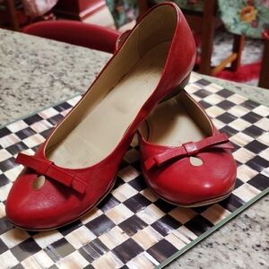 Sundance Red Women's Flats with Bow